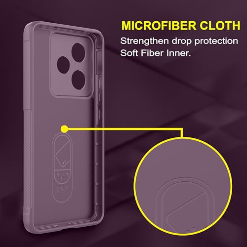 Image of amazon basics Back Case Cover for Realme GT 7T | Compatible for Realme GT 7T Back Cover | Liquid Silicon Magic Case with Camera Protection | Lavender