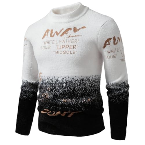Suéter de jacquard para hombre para paseos casuales y tardes de oficina en invierno