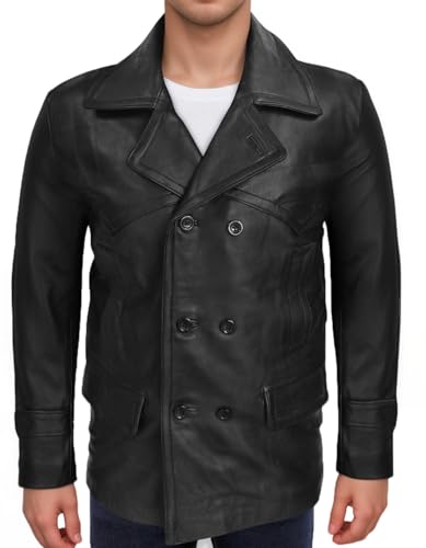 Doctor Coat Jacket Pea Style - DR Mens Double Breasted Real