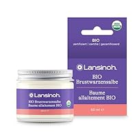 Lansinoh BIO Brustwarzensalbe, 60 ml - natürliche Pflege empfindlicher Brustwarzen und trockener Haut - klimaneutral