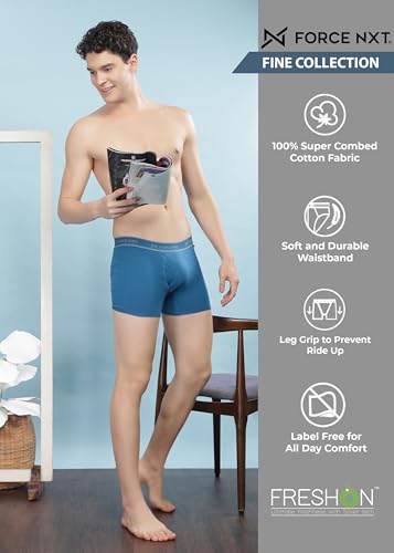 Image of Force NXT Men's Super Combed Cotton Regular Solid Brief | Soft Men Brief Innerwear | Best underwear for Men |Actual Color May Vary