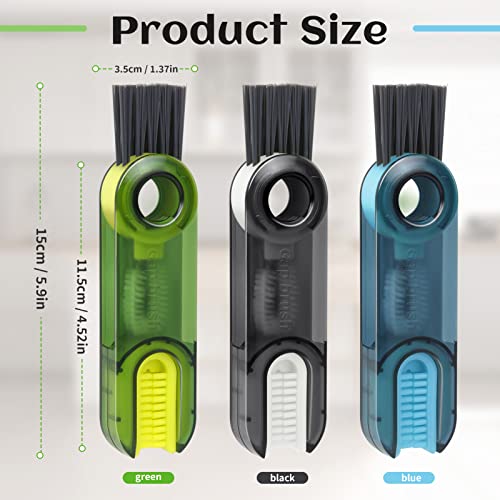 Bottle Brush, 3 In 1 Multipurpose Bottle Gap Cleaner Brush, 3Pcs Multi-Functional Insulation Cup Crevice Cleaning Tools, Bottle Cup Lid Detail Brush, Home Kitchen Cleaning Tools #TOP1