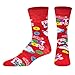 Crazy Socks – Froot Loops Cereal Pattern Socks – Novelty Crew Socks – Large – Funny Breakfast Food Gift Socks