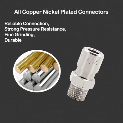 Conector neumático rápido AD-PC6-M5 de cobre para tubo de seis milímetros rectilíneo 4