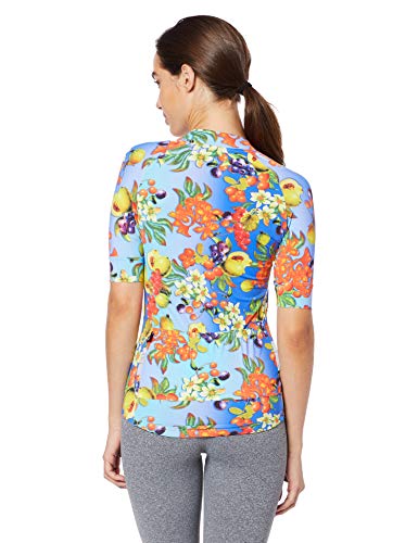 Márcio May Sports Camisa Ciclismo Feminina Funny Salada Frutas, Grande, Multicolorido