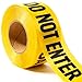 Yellow Caution Do Not Enter Barricade Tape 3 X 1000 • Bright Yellow with a bold Black Print for High Visibility • 3 in. wide for Maximum Readability • Tear Resistant Design