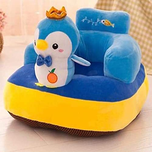Image of Soft Plush Cushion Supporting Baby Sofa Seat Rocking Chair for Kids, Penguin, Multi Color (Use for 0 to 2 Years)