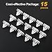 Mtsooning 15PCS Rocker Panel Moulding Rivets, White Nylon Moulding Clips, Side Skirt Sill Fasteners, Universal Car Retainers Compatible with Buick Excelle GM Chevy Avalanche 25693852