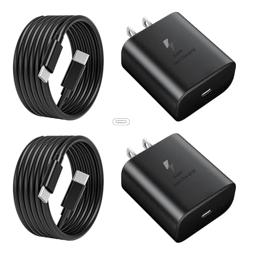 2024 New 45W USB-C Samsung Super Fast Charger PD3.0 [2 Pack] with 6FT Type C Charging Cable Cord for Samsung Galaxy S23 Ultra/S23/S23+/S24/S24+/S24Ultra/S22+/S22 Ultra/Galaxy Tab PPS Wall Charger3.0