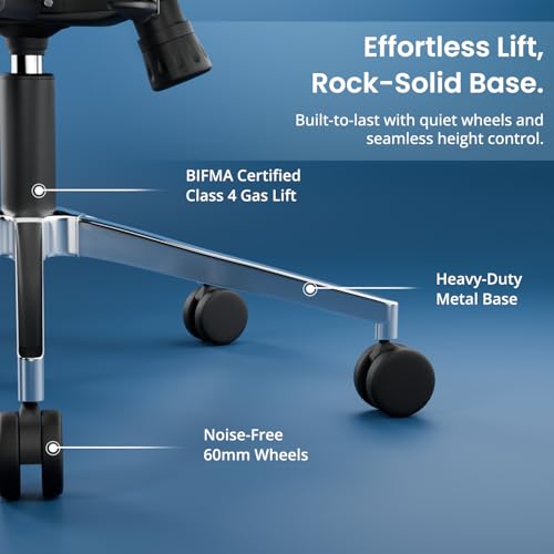 Image of Vergo Core Pro Ergonomic Mesh Office Chair, High Back, Lumbar Support, 3D Adjustable Armrests, Seat Slider, Multi Tilt-Lock Recline, Metal Base, WFH /Study /Home /Desk Chair (Black Grey)