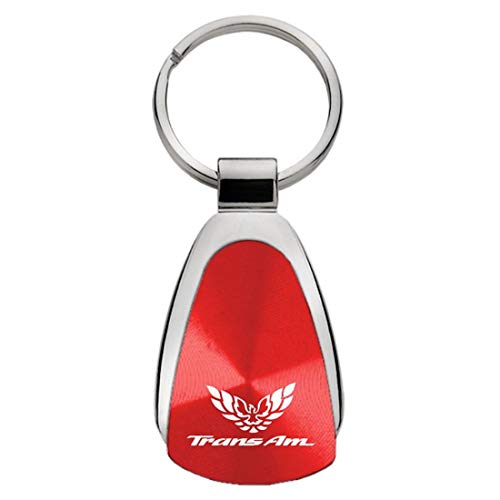 Au-Tomotive Gold, INC. Teardrop Key Fob for Pontiac Trans Am Red - in.KCRED.TRA