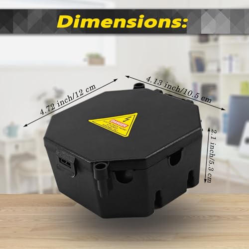 MIARALA Black Open Splice Junction Box (6 Pack), Splice Box Wire Electrical Junction Box with Cover V0 Flame Retardant Rating(Highest Level) by MIARALA - Image 7