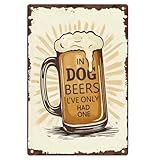 Poster mural humoristique pour décoration de bar : ajoutez une touche vintage et humour à votre chambre ou café bar avec ce panneau de bière de bar