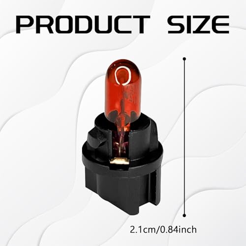 image for QQWD 20PCS T5 17 57 86 Halogen Instrument Cluster Bulbs Kits, 12V Dash