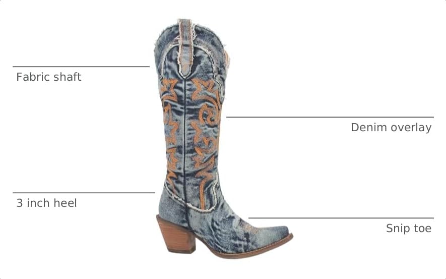 Image of Dingo womens Texas Tornado Denim Boots