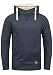 Produktbild Blend Sales Teddy Herren Kapuzenpullover Hoodie Sweatshirt Mit Teddy-Futter Und Crossover-Kragen Meliert, Größe:XL, Farbe:Navy Teddy (74653)