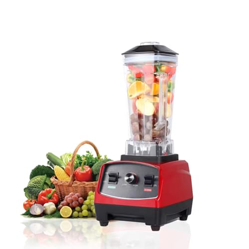FfiMe Commercial Blender Smoothie Maker, Smoothie machine with glass jug, 2L Electric Stand Mixer, Quick cleaning, Personal blender and smoothie machine for home users, for salads, fruits
