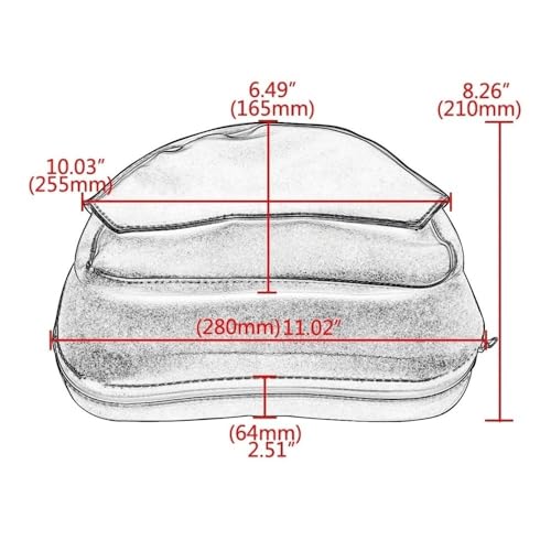 Coussin dossier de conducteur pour Fatboy Softail finition premium 2007-2017