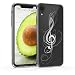 Produktbild kwmobile Hülle kompatibel mit Apple iPhone XR - Handyhülle - Handy Case Notenschlüssel Silber Transparent