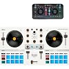 Hercules DJControl Mix Ultra DJ Controller with Protective Cover Bundle with Hercules HDP DJ45 Closed-Back, Over-Ear DJ Headphones