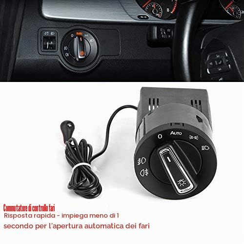 Modulo Sensore Luce Per Interruttore Fari Auto, Accensione/Spegnimento Automatico, Compatibile Con Diversi Veicoli