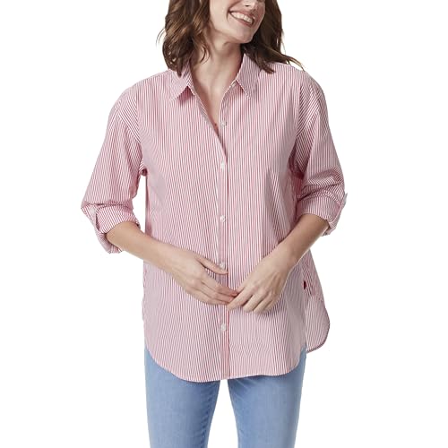 Image of Gloria Vanderbilt Women's Amanda Oversized Button Down Shirt with Roll-tab Sleeves