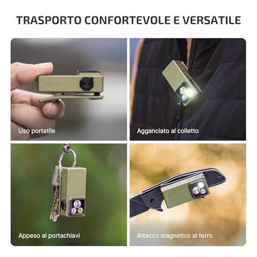 OLIGHT Oclip Ultra Mini Clip EDC Torch Rechargeable 530LM 130M