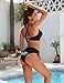 Blooming Jelly Womens Two Piece Swimsuit 2 Piece Cheeky Bikini Sets Swim Suits 2025 Beach Fashion Vacation Outfits (L, Black)