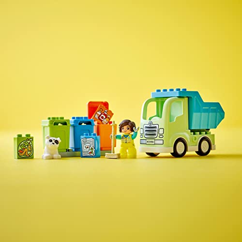 LEGO 10987 DUPLO Recycling-LKW Müllwagen-Spielzeug, Lern- und Farbsortier-Spielzeug für Kleinkinder und Kinder ab 2 Jahren… – Ansicht 5