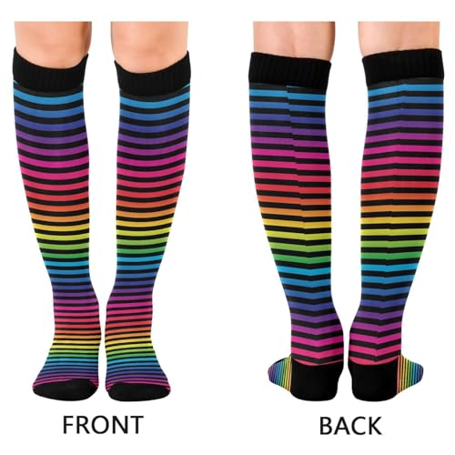 Image of Wusikd Cats Compression Socks for Women and Men Circulation Cute Long Socks for Athletic Running 1