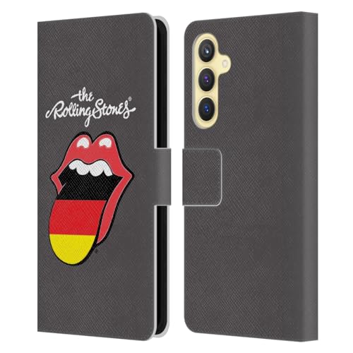 Funda original The Rolling Stones Alemania para móvil Samsung S23 FE de cuero libro