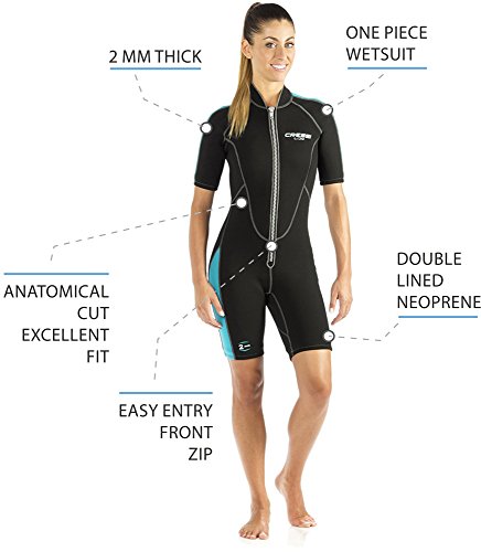 Cressi Lido Short, Black/Aquamarine,Large(L/4) #TOP7