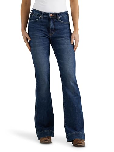 Wrangler Women's Retro High Rise Trouser Jean, Sara, 27W x 32L