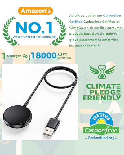 Charger for Samsung Galaxy Watch Charger Compatible with Galaxy Watch 8/8 Classic/Ultra/7/6/6 Classic/5/5 Pro/4/4 Classic/3/Active 2/Active/FE USB A Magnetic Fast Charging 100cm - Image 5