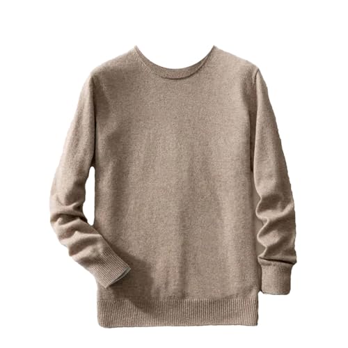 Men's 100% Cashmere Knitted Pullover Winter Warm Round Neck Sweater