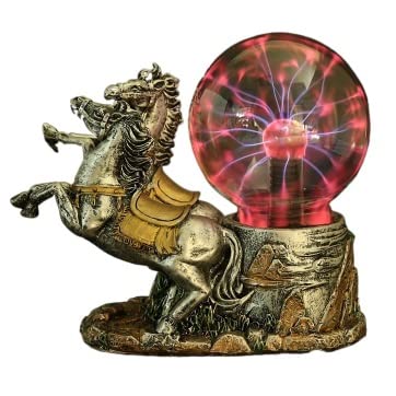 Lampada a Sfera Palla al Plasma Palla Leggera ， Palla a induzione elettrostatica a Forma di Carrozza USB ， per Halloween