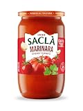 SACLA Marinara Cherry Tomato Pasta Sauce with No Added Sugar | Natural Non-GMO Tomatoes with Extra Virgin Olive Oil | 24 oz Glass Jar | Imported from Italy | Authentic Italian Sauce