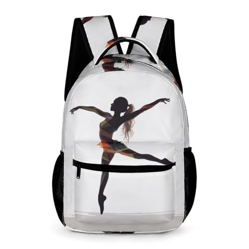 A Dancer Backpack for Travel, Ultra Durable Small Bookbag Lightweight Daypack for Women Men