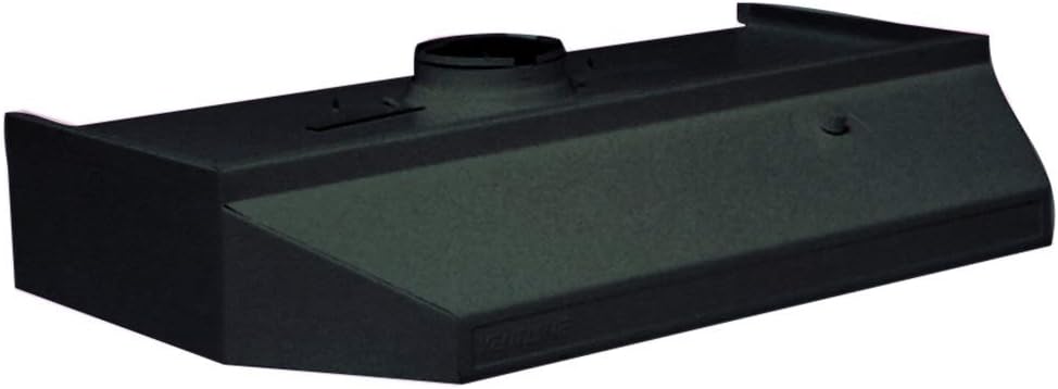 Ventline PR62-S30BC-2 PR Series Smooth 120V AC Range Hood - 12" x 30", Black