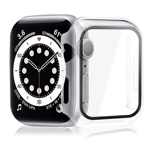 [2-Pack] Apple Watch 40MM Screen Protector, Clear Apple Watch Case 40MM, Series 6 5 4 SE Apple Watch Cover, Shockproof iWatch Screen Protector Case, Apple Watch Screen Protector [Clear]