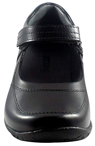 Little Girls Black Soft Leather Shoes, Claudia 10.5M4