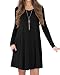 VIISHOW Women's Long Sleeve Casual Loose T-Shirt Dress