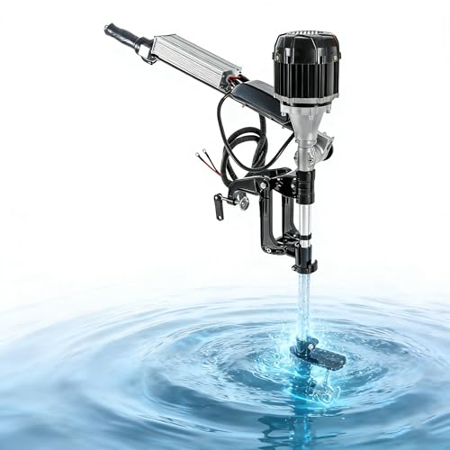 FiueStur Outboard Boat Motor 5HP Trolling motor 1000W Electric Outboard Motor with silencer Short-wave motorboat Sports gasoline motor Water cooling