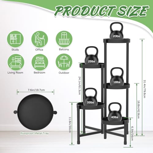 Idavosic.Ly IDAVOSIC.LY-0817 5 Tier Metal Plant Stand thumb #1