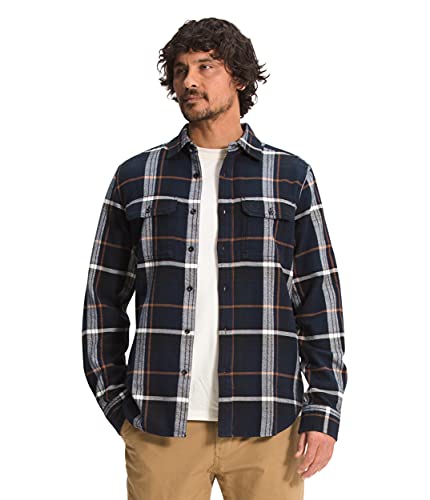 The North Face Men s Arroyo Flannel Shirt, Aviator Navy Large Half Dome Plaid, S