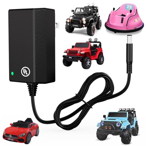 12V Kids Charger for Ride On Car Toys UL Listed Universal 12 Volt Electric Ride-on Toys Car Battery...