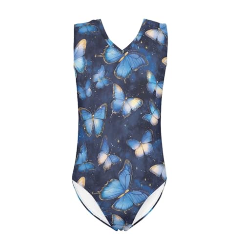 Image of Swimsuits for Girls 3-14 Summer Kids Bathing Suits Gymnastics Leotards One Piece Swimwear