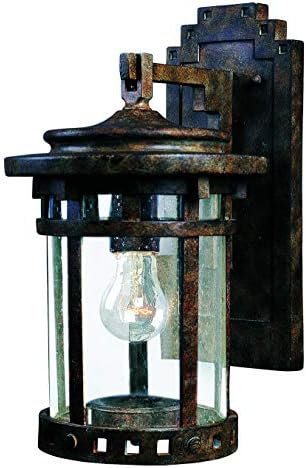 One Light Sienna Seedy Glass Wall Lantern