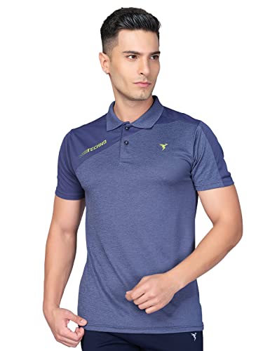 Image of TECHNOSPORT Men's Polyester Slim Fit T-Shirt