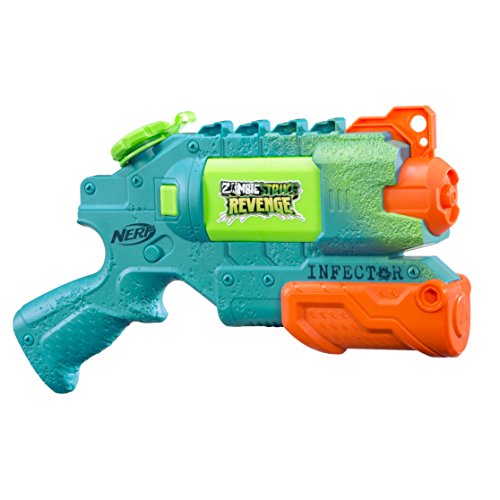 Lança Agua Nerf Soaker Zombie Revenge, Hasbro, Azul/Verde